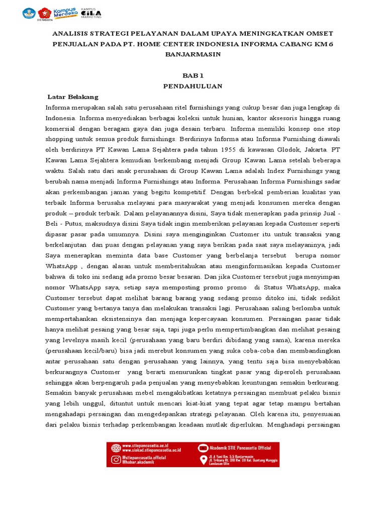 Strategi Pelayanan Informa | PDF