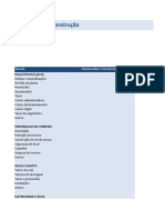 Orçamento de construção detalhado