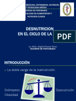 DESNUTRICION EN EL CICLO DE LA VIDA, DIAGNOSTICO NUTRICIONAL Y DEFICIENCIAS NUTRICIONALES, LIC. M.Sc. VIRGINIA POROMA-1