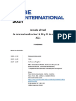PROGRAMA JORNADA Be INTERNACIONAL - Enlaces - OCT21