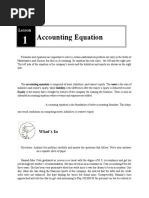 Accounting Equation: Lesson