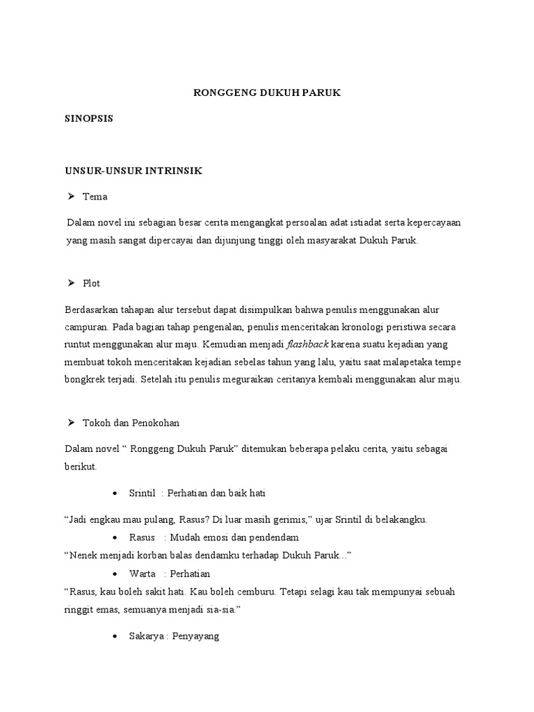 Ronggeng Dukuh Paruk PDF