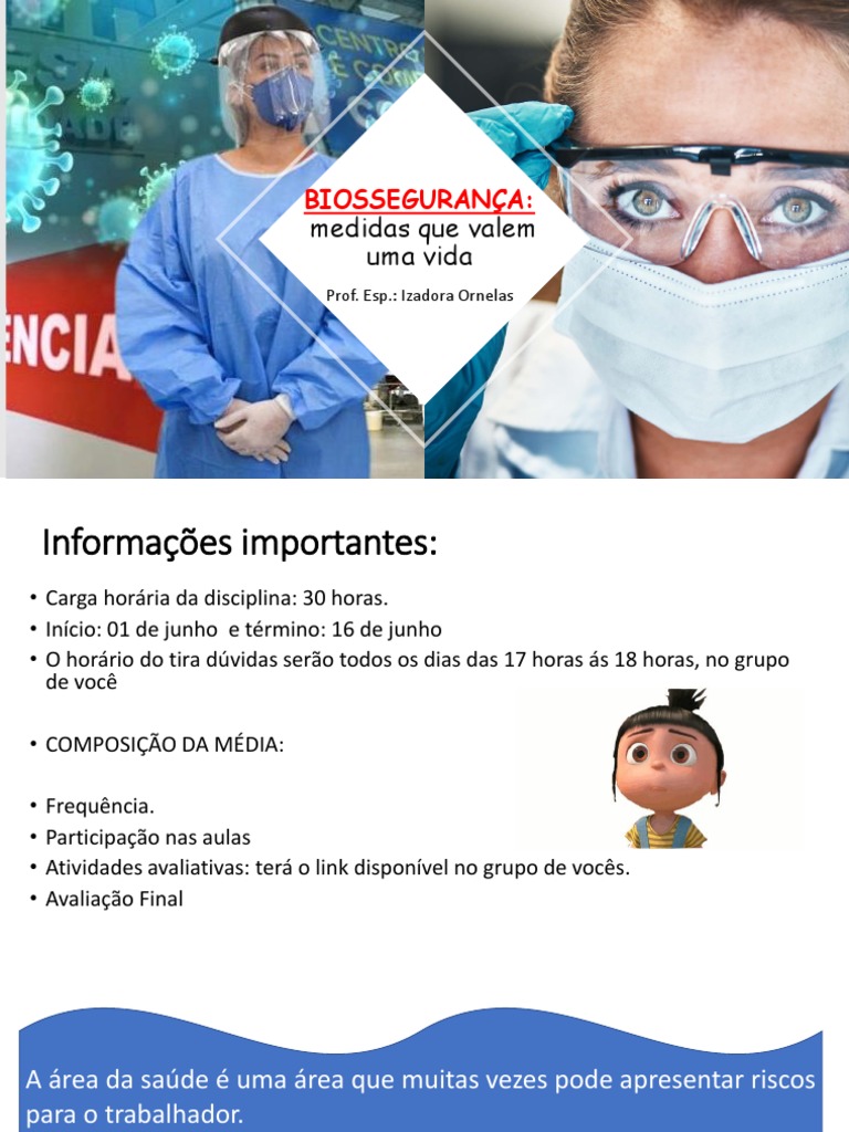 Aula 01 Introdução Ao Estuda Da Biossegurança Na Saúde Pdf