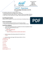 Lab 07 - Functions: Objective Current Lab Learning Outcomes (LLO)