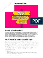 AIDA Model & New Customer Path