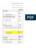 Tentative Mids Date Sheet Spring 2022