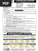 CoE Screening Test Pattern Overview | PDF