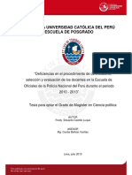 DEFICIENCIA DE LOS CATEDRATICOS PNP