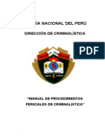 Manual de Procedimientos Periciales de Criminalisitica Consolidado Aprob Rd247-2013
