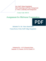 Assignment For Mid-Term Examination