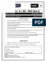 2023-JEE Main-6-Paper (Gen-3)