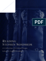 Reading Stephen Sondheim-A Collection of Critical Essays (Edited by Sandor Goodhart)