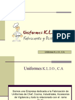 Catálogo de Uniformes K.l.i.o., C.A 2019