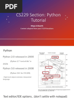 CS229 Section: Python Tutorial: Maya Srikanth