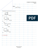 Alcohols Phenols and Ethers JEE Main 2021 - 2019 Chapter-Wise