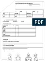 Ficha de Evaluacion Fisioterapeutica