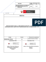 Directiva Implementacion Gestion Procesos ITP - 18.06.2021 PDF