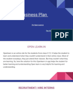 Business Plan: For Open Learn - in