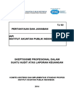 Skeptisisme Profesional Dalam Suatu Audit Atas Laporan Keuangan