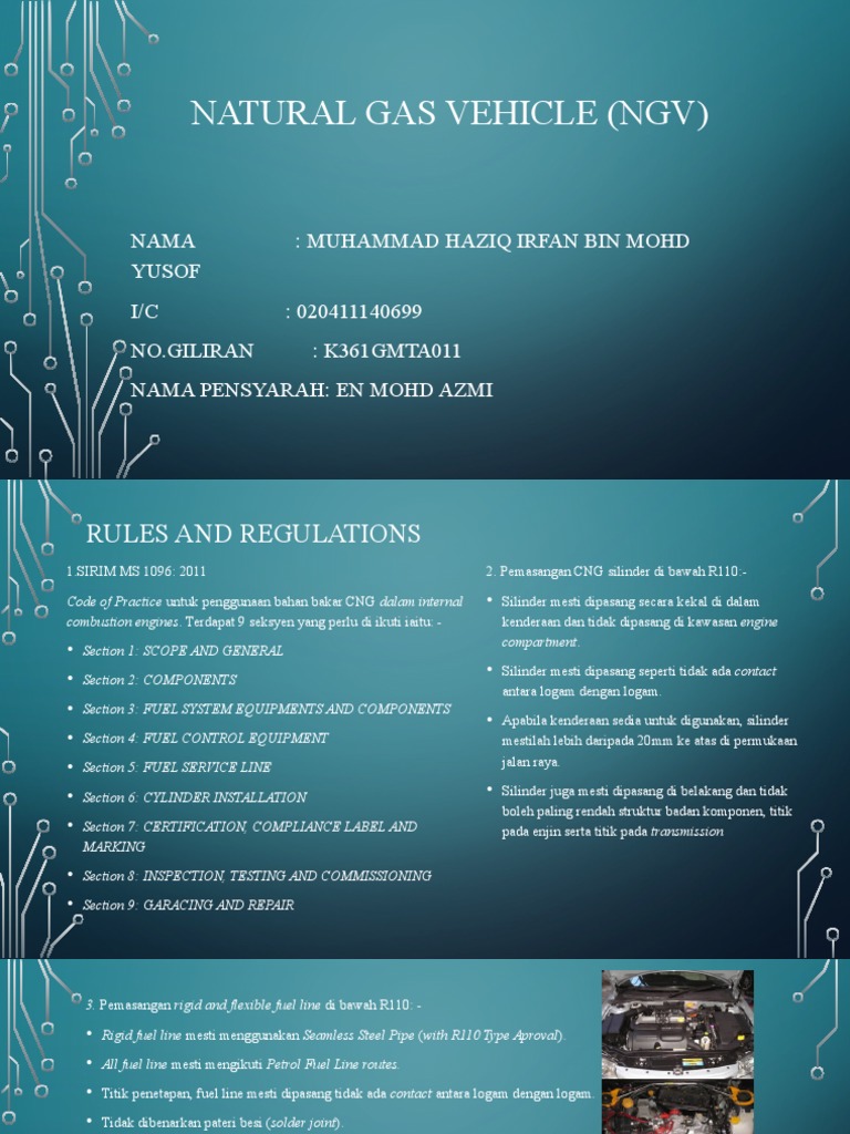 Panduan Aturan NGV Kendaraan | PDF