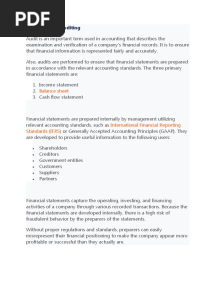 Importance of Auditing