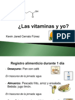 Las Vitaminas y Yo - Bioquímica - KevinJaredcerratoFunez - 801199800987