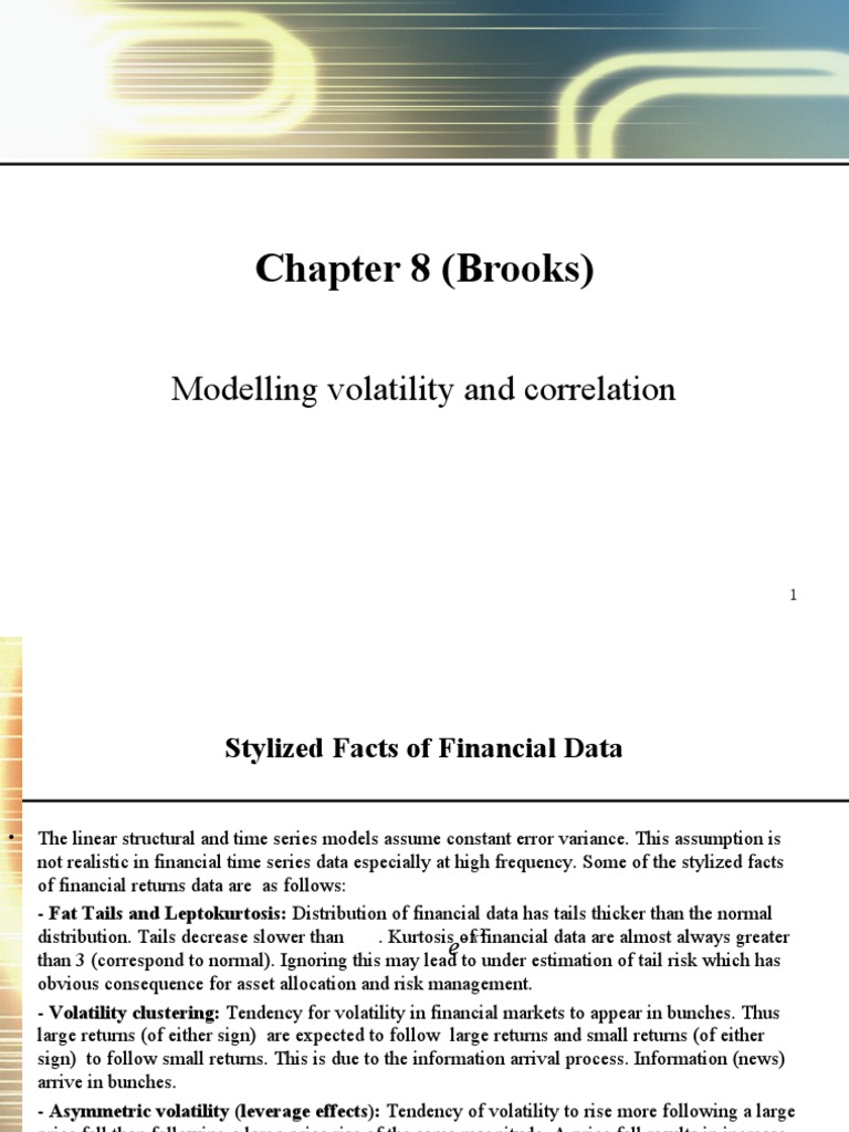 Financial Volatility Modeling Insights | PDF | Heteroscedasticity ...