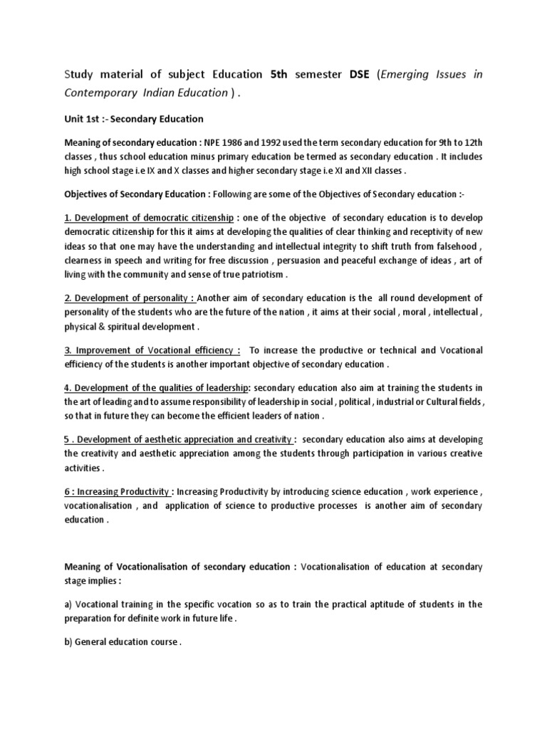 ISSUES AND TRENDS IN CONTEMPORARY INDIAN EDUCATION PDF visual data 6