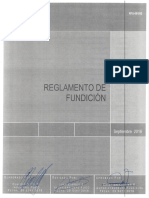 Reglamento Fundición