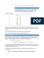 Hashmap - Word Counter Application: Public Class Wordfrequency Implements Comparable (