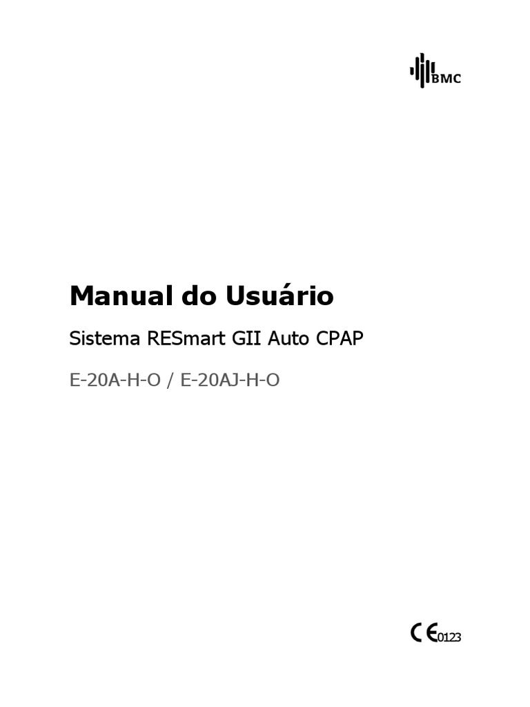 User Manual - Auto CPAP - E-20A-H-O, E-20AJ-H-O - BMC - V2.1 - POR | PDF