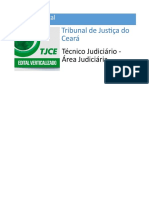 Edital Verticalizado TJCE - Técnico Judiciário - Área Judiciária