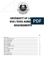 2021 2022 Admission Requirements