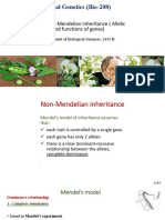 General Genetics (Bio-208) : 9: Non-Mendelian Inheritance (Allelic Variability and Functions of Genes)
