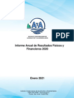 Informe Anual de Resultados Físicos y Financieros 2020
