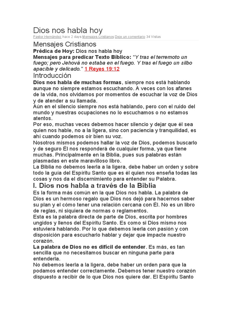 Dios Nos Habla Hoy | PDF | Dios | Biblia