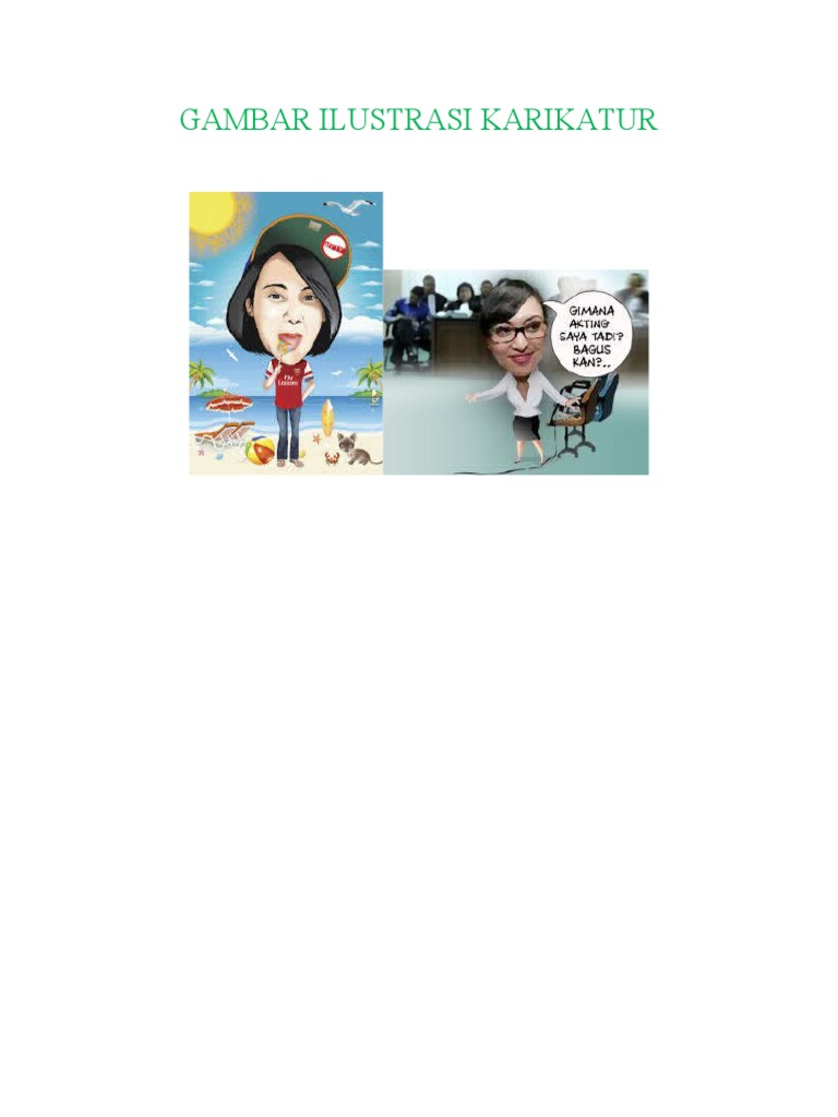 Gambar Ilustrasi Karikatur | PDF