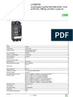 Product Data Sheet: Circuit Breaker Compact Nsx160S Ac/Dc, 70 Ka at 415 Vac, TMD Trip Unit 160 A, 2 Poles 2D