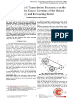 Influence of Belt Transmission Parameters On The Stiffness of The Elastic Elements of The Driven Pulley and Tensioning Roller