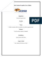 Universidad Cristiana Evangélica Nuevo Milenio: Cuadro Resumen Sobre Los Modelos de Cambio Organizacional