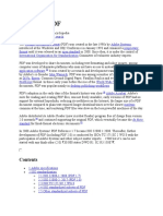 History of PDF: de Facto