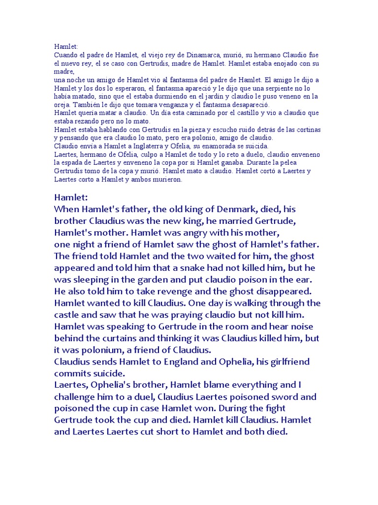 Hamlet | PDF | Mystery, Thriller & Crime Fiction | Classics