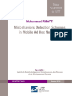 Detection of Misbehaviors in Mobile Ad Hoc Networks