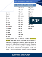 Dictado Semana Del 17 Al 21 de Mayo