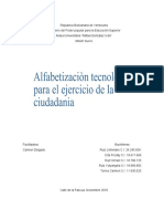 Alfabetizacion Tecnologica para El Ejercicio de La Ciudadania