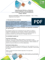 Guía de Actividades y Rúbrica de Evaluación - Unidad 1 - Fase 2 - Idea y Diagnóstico de Proyecto