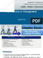 Introduction to Management Chapter Seven