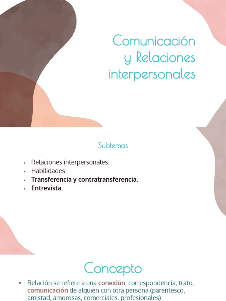 Infografía sobre Relaciones Interpersonales | PDF | Las emociones ...