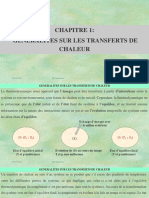 Chapitre 1 Géneralités Sur Les Transferts de Chaleur