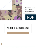 Liberalism and The Liberal World Order